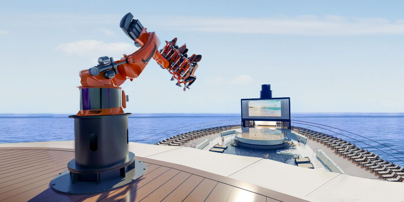 MSC Seascape Robotron Coaster at Sea