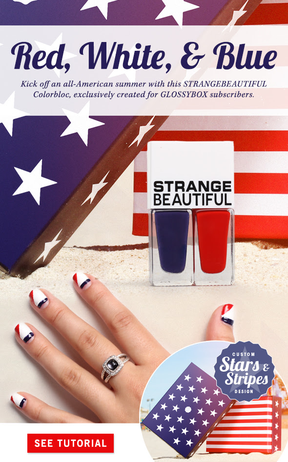 Kick off an all-American summer with this STRANGEBEAUTIFUL Colorbloc, exclusively created for GLOSSYBOX subscribers.