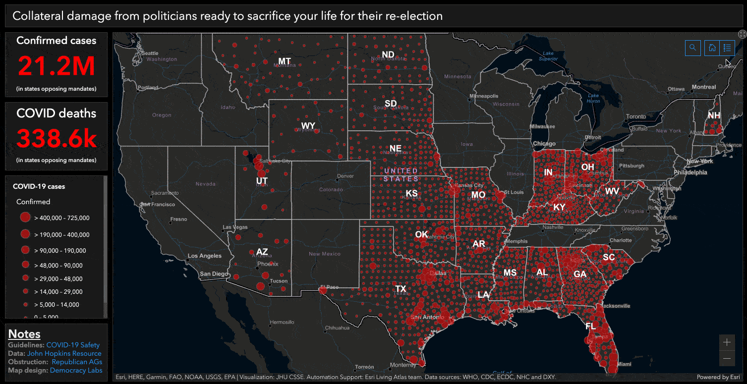 Collateral damage from politicians ready to sacrifice your life to get re-elected.