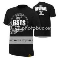 The Revival No Flips Just Fists Authentic T-Shirt