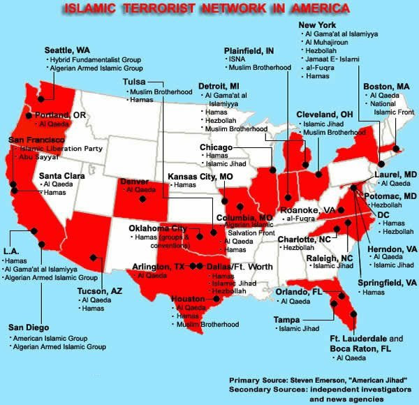 Over 100 American Cities Are at Risk for a Simultaneous and Coordinated Terrorist Attack