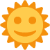 Sun with face