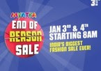 Myntra End Of Season Sale On 3rd and 4th Jan 