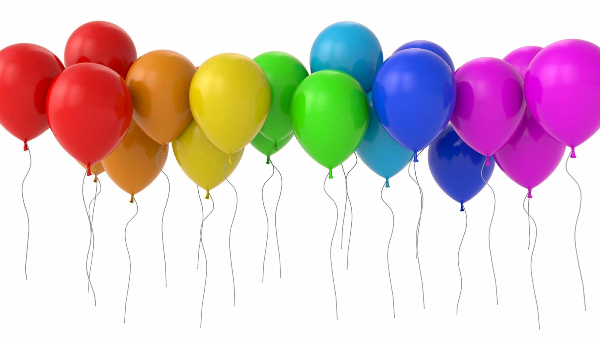 20 Helium Balloons - Chrome Assortment - Melbourne Helium Balloon Bouquets