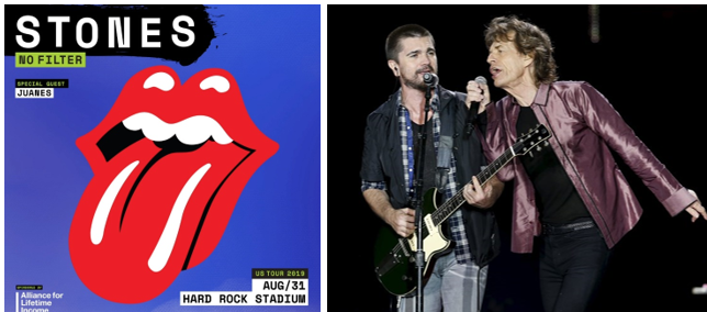 JUANES invitado especial de LOS ROLLING STONES’ en su concierto de Miami | Al Dia Media