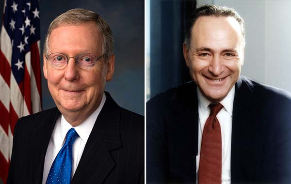 Senate Majority Leader Mitch McConnell and Minority Leader Chuck Schumer