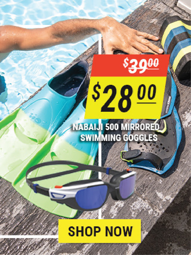 Nabaiji 500 Mirrored Swimming Goggles 