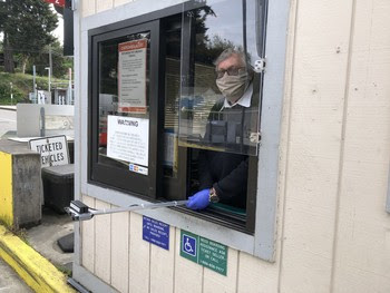 Fauntleroy Ferry Toll Booth Sneeze Guard