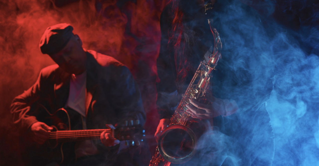 Jazz saxophonist and guitarist