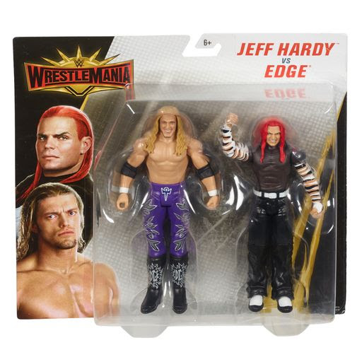 Image of WWE Wrestlemania 2 Pack - Jeff Hardy vs. Edge Action Figures