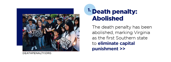 1. Death penalty: Abolished