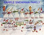 Dec 5 Unique Gift Idea Watercolor Snowman Families! - Posted on Saturday, December 6, 2014 by Toni Grote