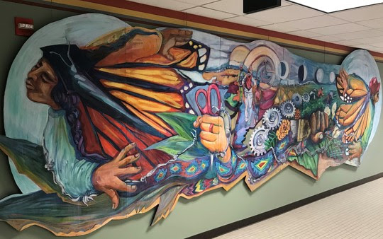 Immigrant Experience Mural at City Hall