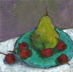 Pear with Cherries - Posted on Tuesday, February 3, 2015 by Dolores Holt