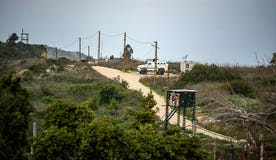Hezbollah outpost near Israel-Lebanon border.