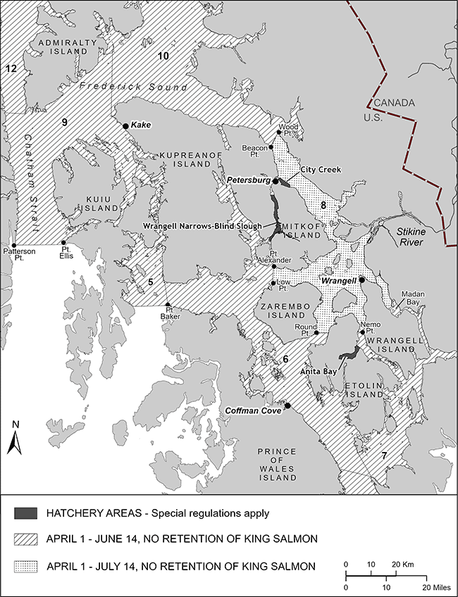 Sport Fishing Regulations for King Salmon in Southeast Alaska and the Petersburg/Wrangell area for 2021