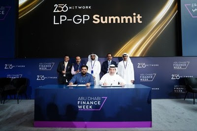 Standing (L to R) Rajiv Sehgal (Chief Strategy Officer, ADGM), Prashanth Prakash (Founding Partner, Accel Partners & Founding Board Member, 256 Network )  Dhaher bin Dhaher (CEO of Registration Authority, ADGM), (Pankaj Gupta, Co-founder and Co-CEO of Gulf Islamic Investments & and Founding Board Member, 256 Network GCC Chapter) & Hamad Al Mazrouei (COO, ADGM) Sitting (L to R) Dhruv Sehra (Founder and CEO, 256 Network), Saeed Al Khoori, (Director of Sovereign and Strategic Partnerships, ADGM)