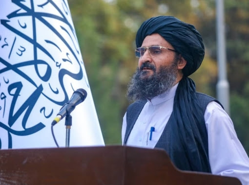 A Taliban leader Mullah Baradar Akhund hosted reception for a group of ambassadors to the Islamic Emirate of Afghanistan on October 1, 2021, photo by EyePress via Reuters