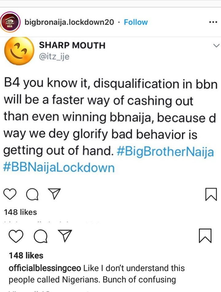 Blessing Okoro criticizes Nigerians for glorifying