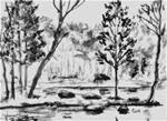 Jordan Lake Ink Study - Posted on Saturday, April 4, 2015 by Melle Ferre