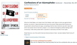 Robert Spencer’s <em>Confessions of an Islamophobe</em> “#1 New Release in Islam”