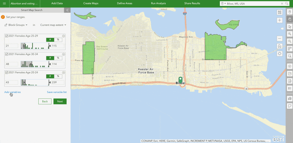 Use Geo targeting to find poor communities.