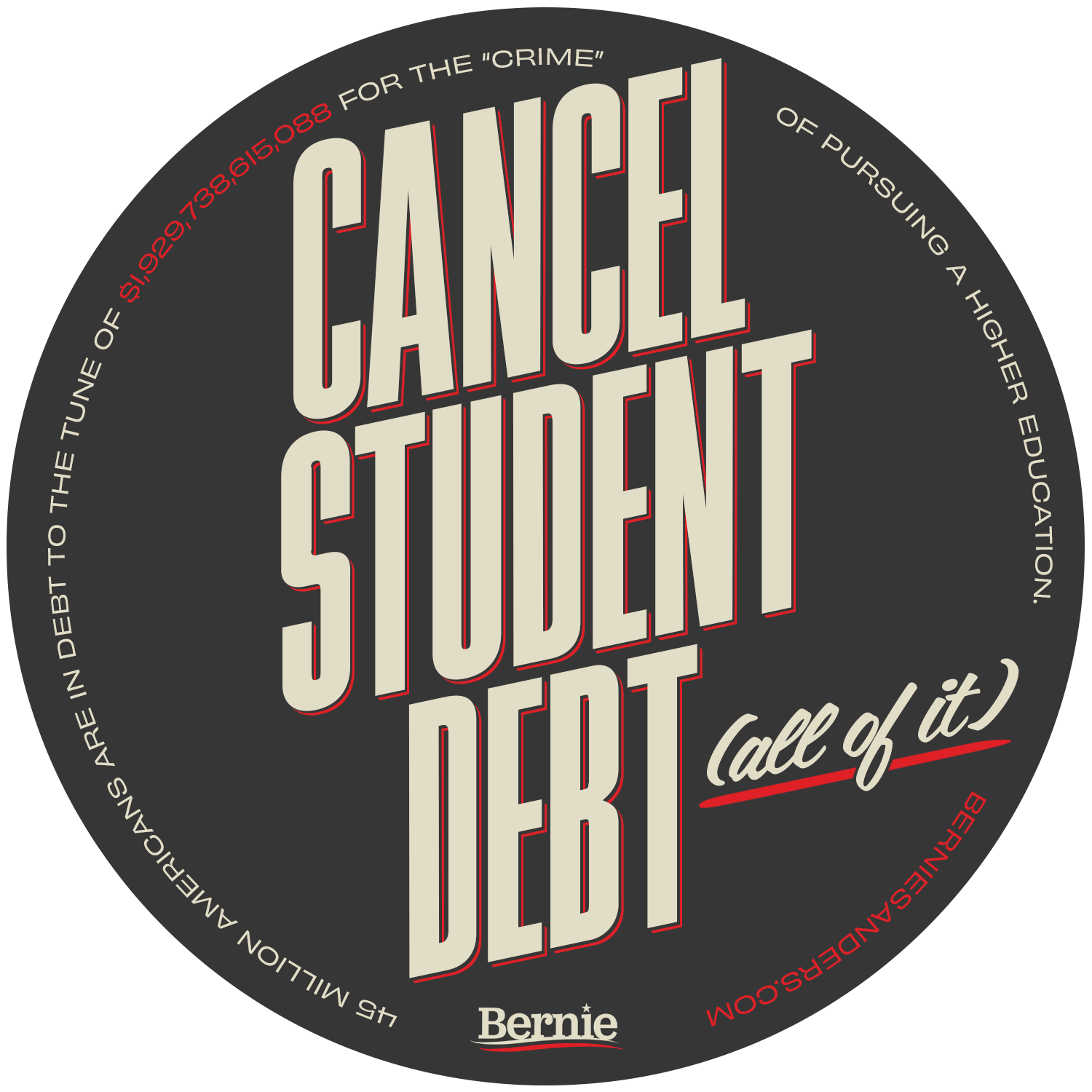 Cancel ALL Student Debt Sticker