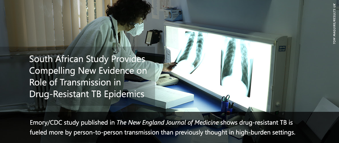 South African Study provides compelling new evidence on role of person-to-person transmission in drug-resistant TB epidemics