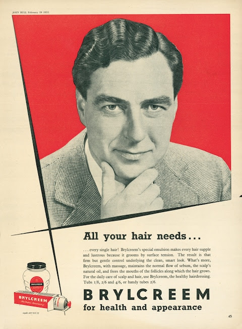 Arlott was the image chosen to sell hair tonic