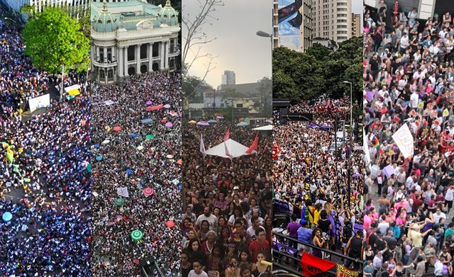 Atos massivos aconteceram em Belo Horizonte, Rio de Janeiro, Porto Alegre, Curitiba, Recife e São Paulo (SP) - Créditos: Reprodução