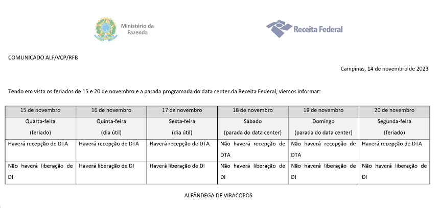 comunicado ALF VCP