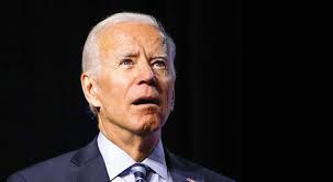 An image of Biden looking confused