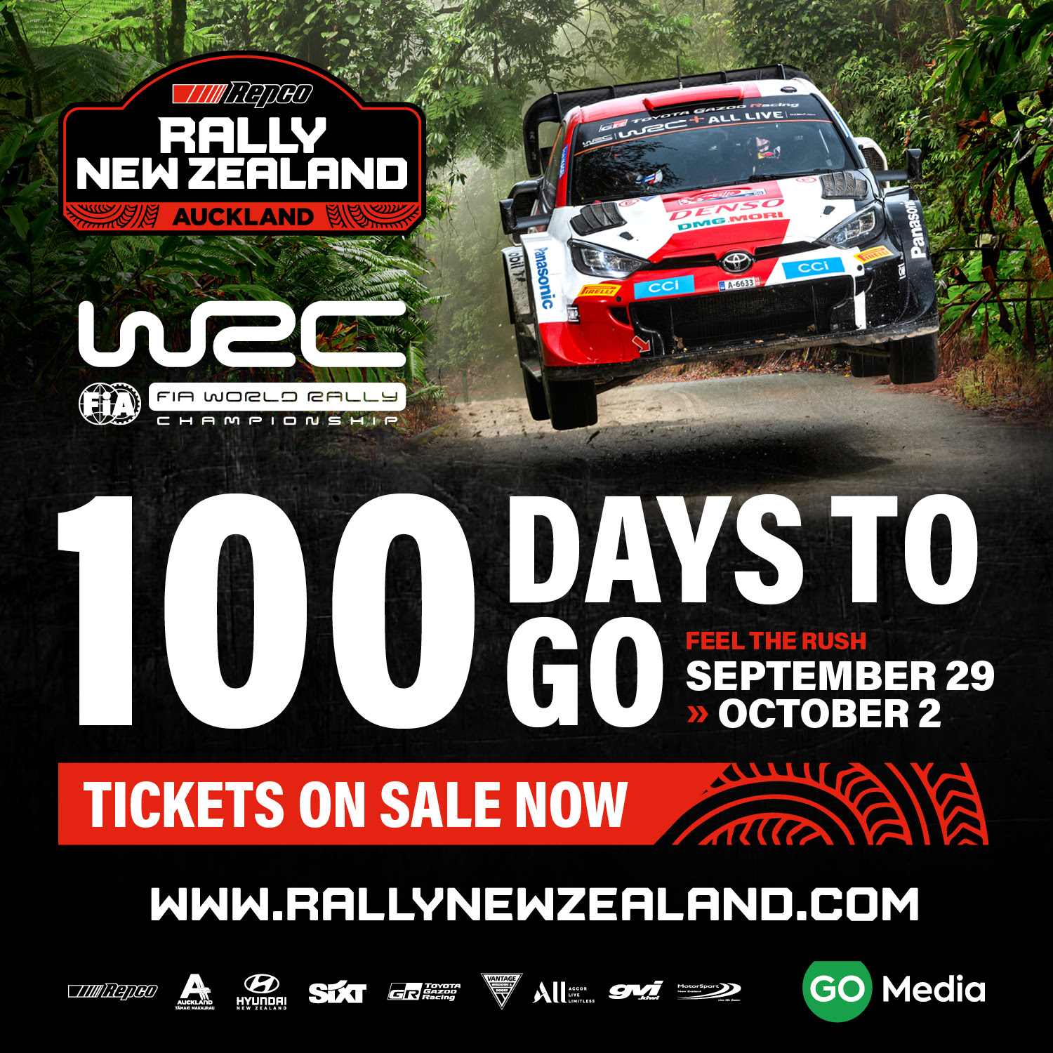 100 Days to GO until Rally New Zealand 2022