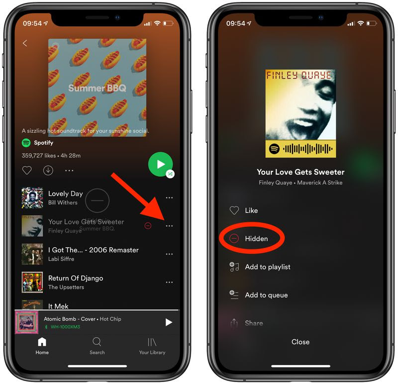 How to Hide Songs In Curated Spotify Playlists - Novabach