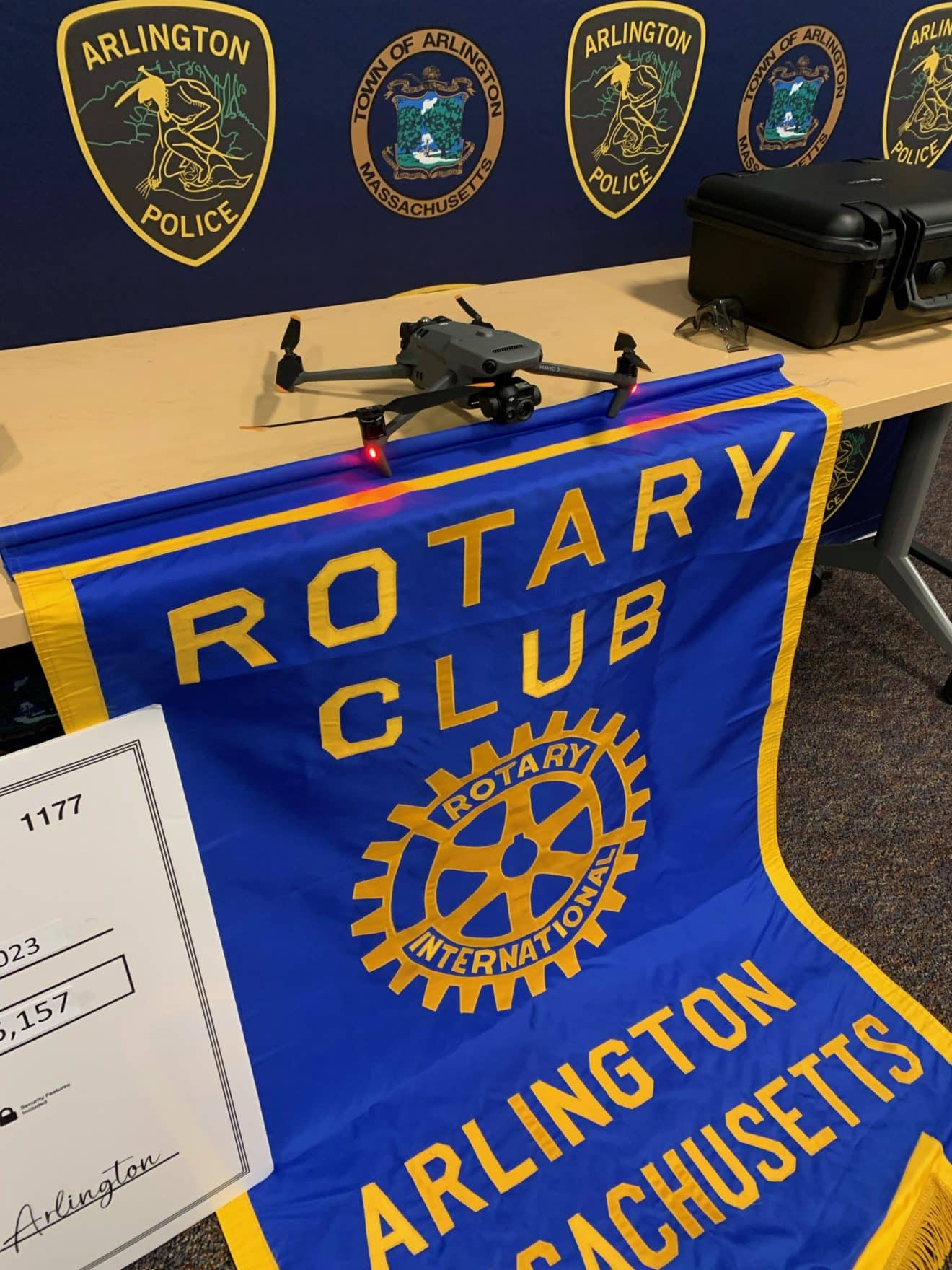 The drone will be used by officers for emergency calls for service such as water or ice rescues and to search for missing persons, as well as at community events. / APD photo