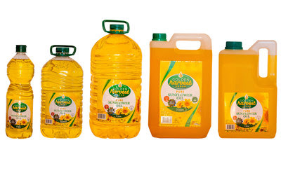 The brand’s sunflower oil is available in three and five liter, high-density polyethylene (HDPE) jerrycans and one, three and five liter polyethylene terephthalate (PET) bottles. The brand’s sunflower oil is available in three and five liter, high-density polyethylene (HDPE) jerrycans and one, three and five liter polyethylene terephthalate (PET) bottles.