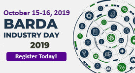 BARDA Industry Day artwork with the word's Register Today