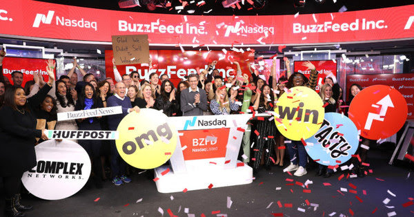 BuzzFeed goes public with confetti, a quiz, and a staff walkout 