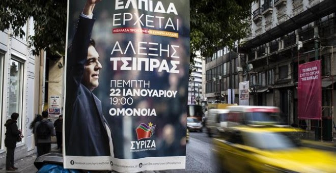 Un cartel de Syriza en Atenas. /REUTERS