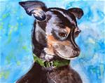 Portrait of Bean the Chihuahua - Posted on Friday, March 13, 2015 by Reveille Kennedy