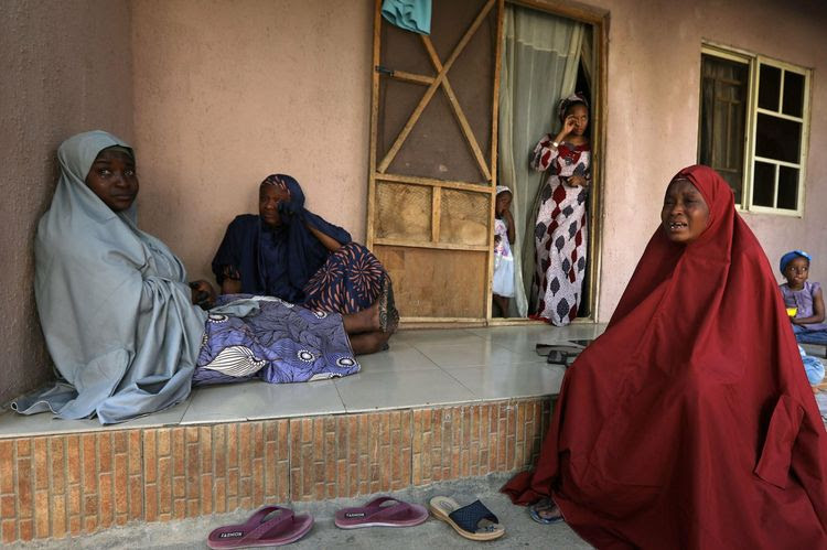 Relatives of a student, who was abducted by gunmen, reacts in Kankara, in northwestern Katsina state, Nigeria December 14, 2020. REUTERS/Afolabi Sotunde