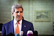 U.S. Secretary of State John Kerry in Ramallah. Nov. 24, 2015.