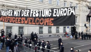 Austria: Antifa causes massive traffic jam with protest demanding Muslim migrant rapists not be deported