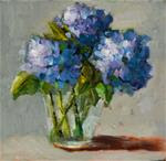 "Blue Hydrangea" - Posted on Tuesday, January 13, 2015 by Martha Lever