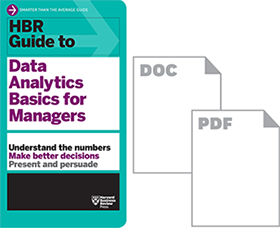 HBR Guide to Data Analytics Basics for Managers Ebook + Tools