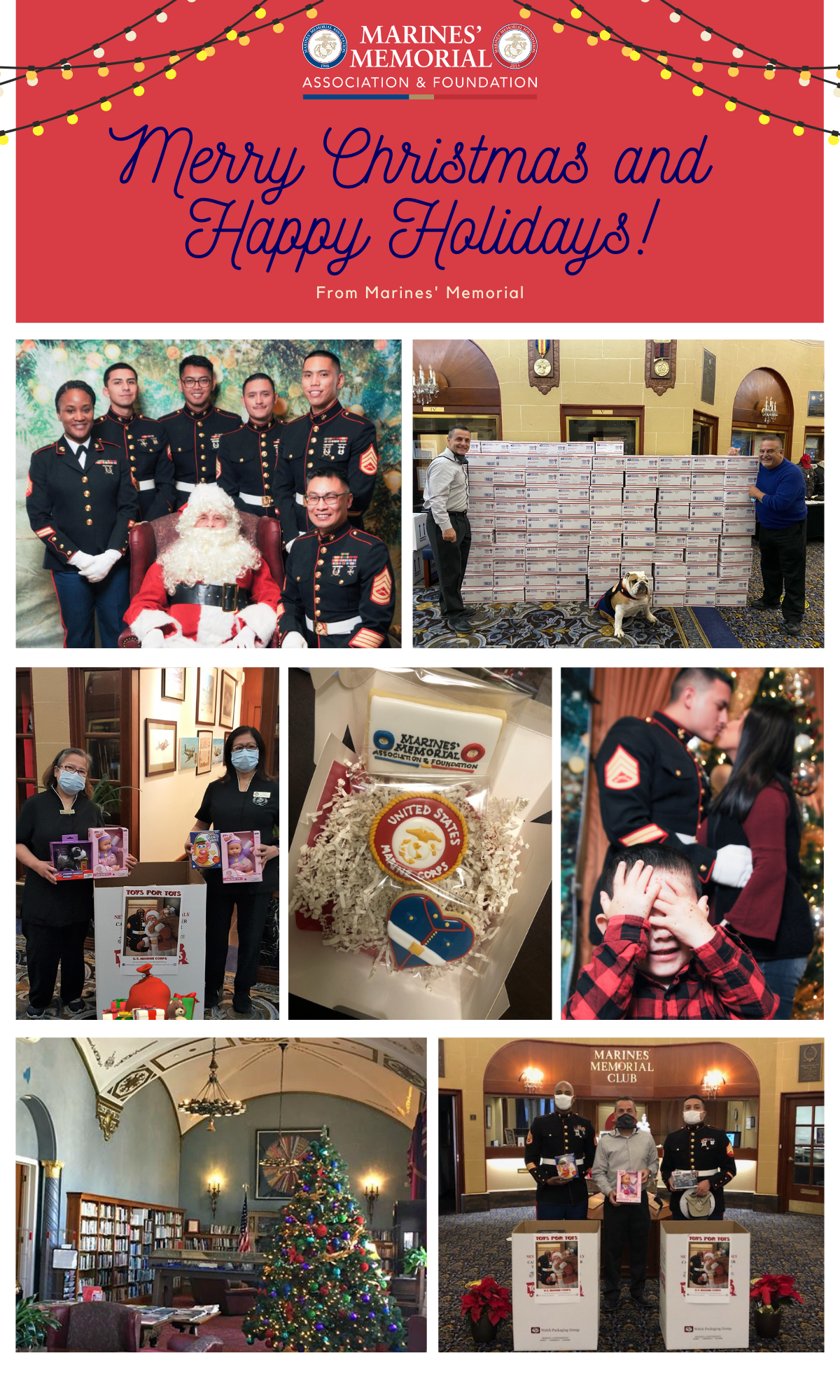 Merry Christmas and Happy Holidays from Marines' Memorial!