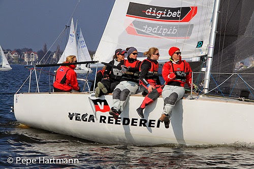 J/24 German women's sailing team