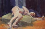 Reclining nude - Posted on Saturday, November 29, 2014 by Christine Bayle