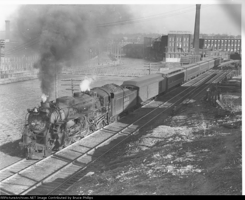 B&M 4-6-2 #3714 at Holyoke, MA