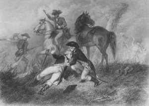 La Fayette wounded at the battle of Brandywine by Charles Henry Jeans